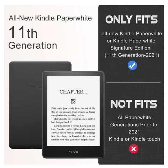 Case for Kindle Paperwhite PU 11th Generation 2021 Released - Picture 2 of 11